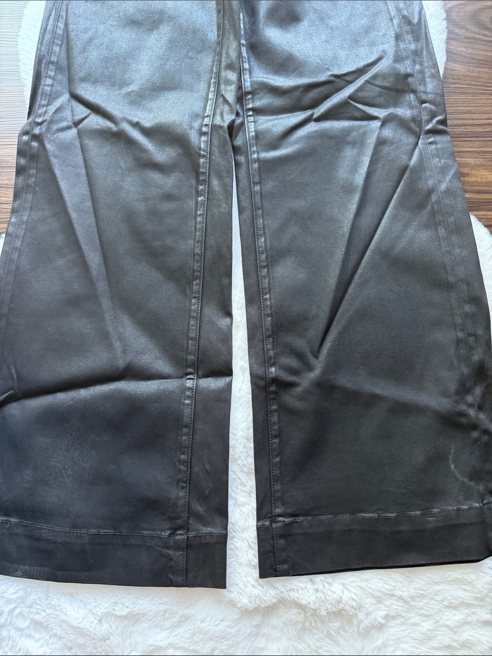 NWT Joe's Jeans The Mia High Rise Wide Leg Jeans Black 1 size 26 - Picture 9 of 11